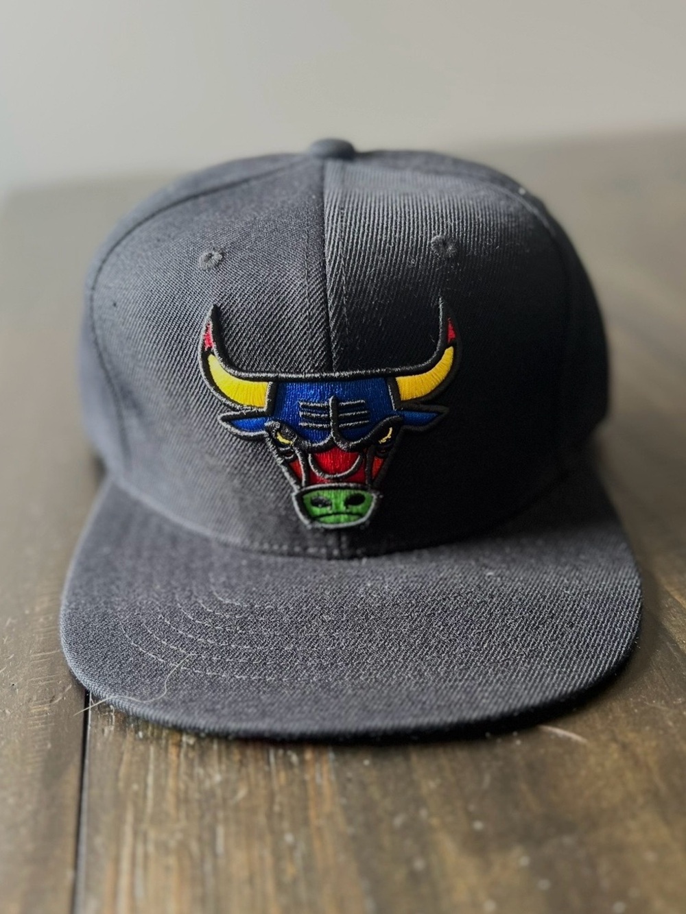 Men's Chicago Bulls Mitchell & Ness Black Hardwood Classics Tie-Dye Snapback Hat